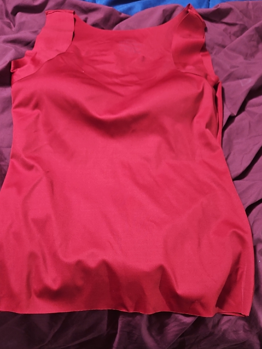 Sleeveless Red Tank Top - Classic Women’s Layering Tank